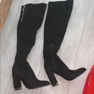 Mark fisher knee high suede boots size 7.5